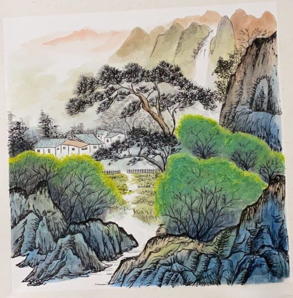 Four Chinese paintings in spring, summer, autumn and winter-1032058290