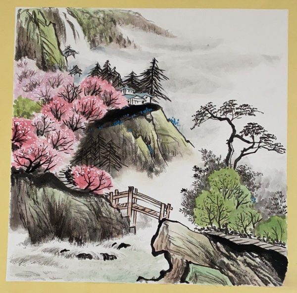 Four Chinese paintings in spring, summer, autumn and winter-1032058290 - Image 2