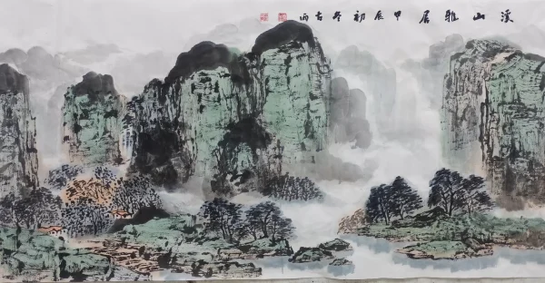 Hand-painted Chinese painting Xishanyaju-1280962878